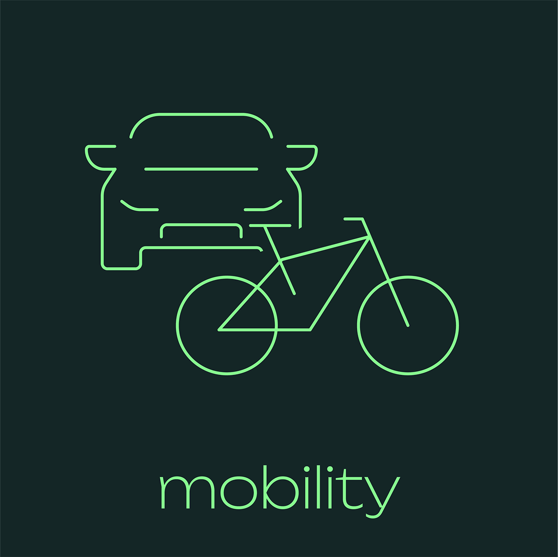 Auto und Fahrrad: Symbolisiert nachhaltige Mobilitätsangebote wie Jobrad oder Fahrkostenzuschuss.